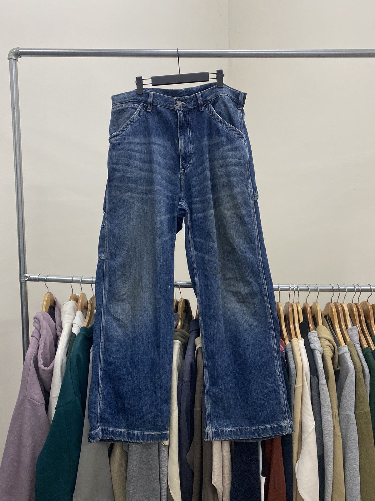Hysteric Glamour GU JAPAN CARPENTER PANTS BAGGY WIDE LGB Size US 36 / EU 52 - 12 Thumbnail
