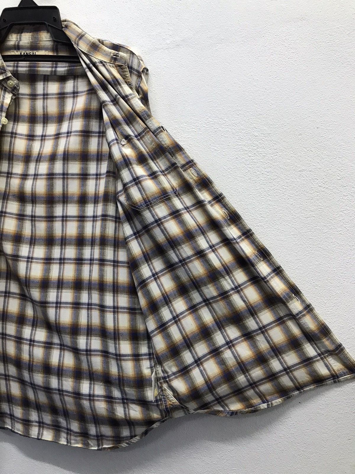 Kansai Yamamoto × Vintage Vintage Kansai Jeans Long Sleeve Shirt Button Up Size US L / EU 52-54 / 3 - 10 Thumbnail