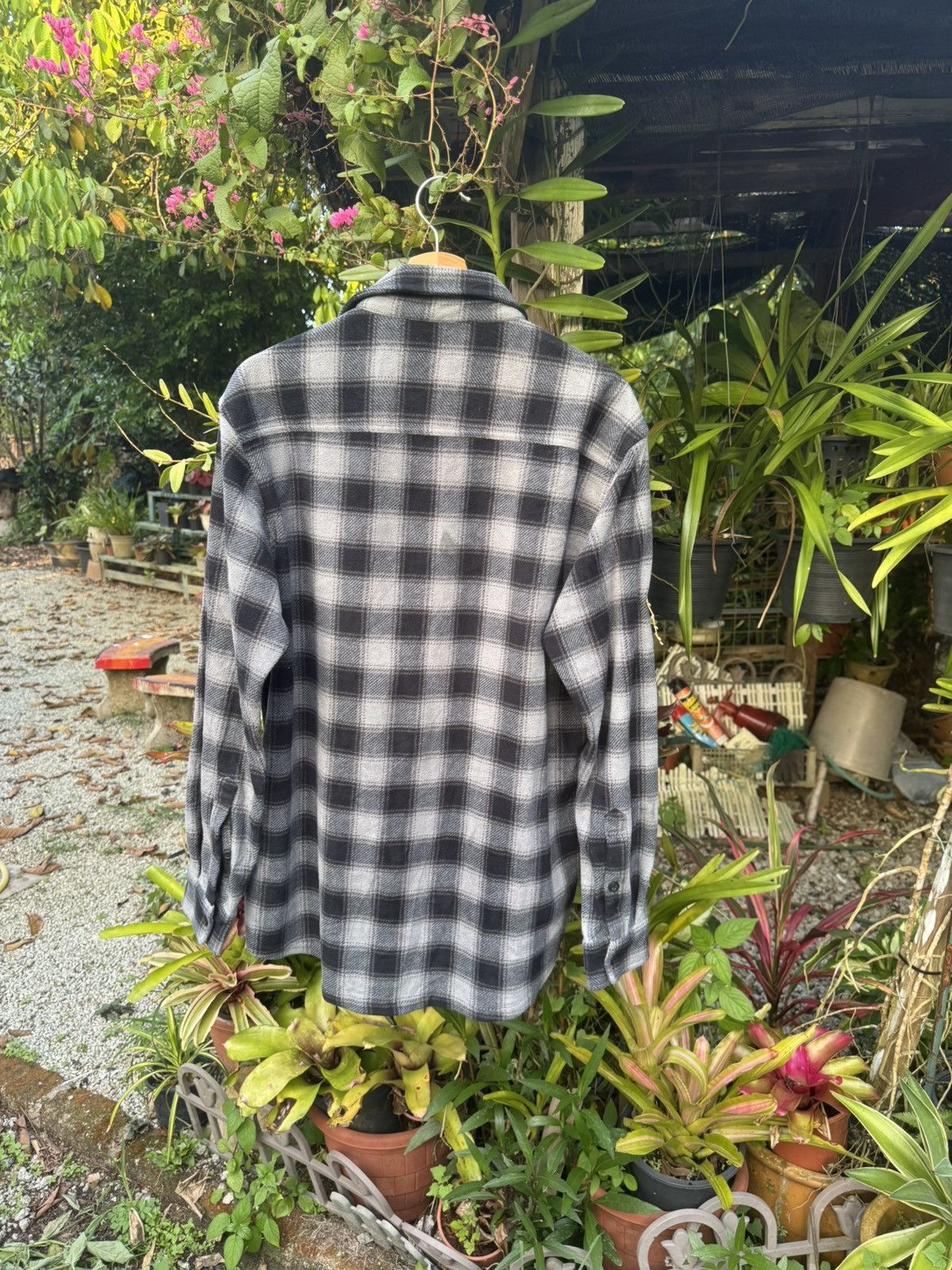 Japanese Brand 🔥Rare🔥Vintage Uniqlo Wool Flannel Button Up Shirt Size US XL / EU 56 / 4 - 3 Thumbnail