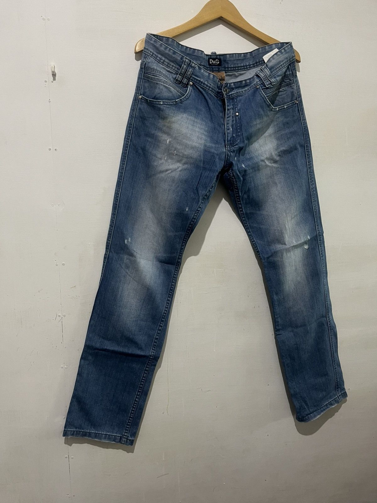 Dolce & Gabbana Japanese D&G Distrassed Denim Size US 34 / EU 50 - 4 Thumbnail