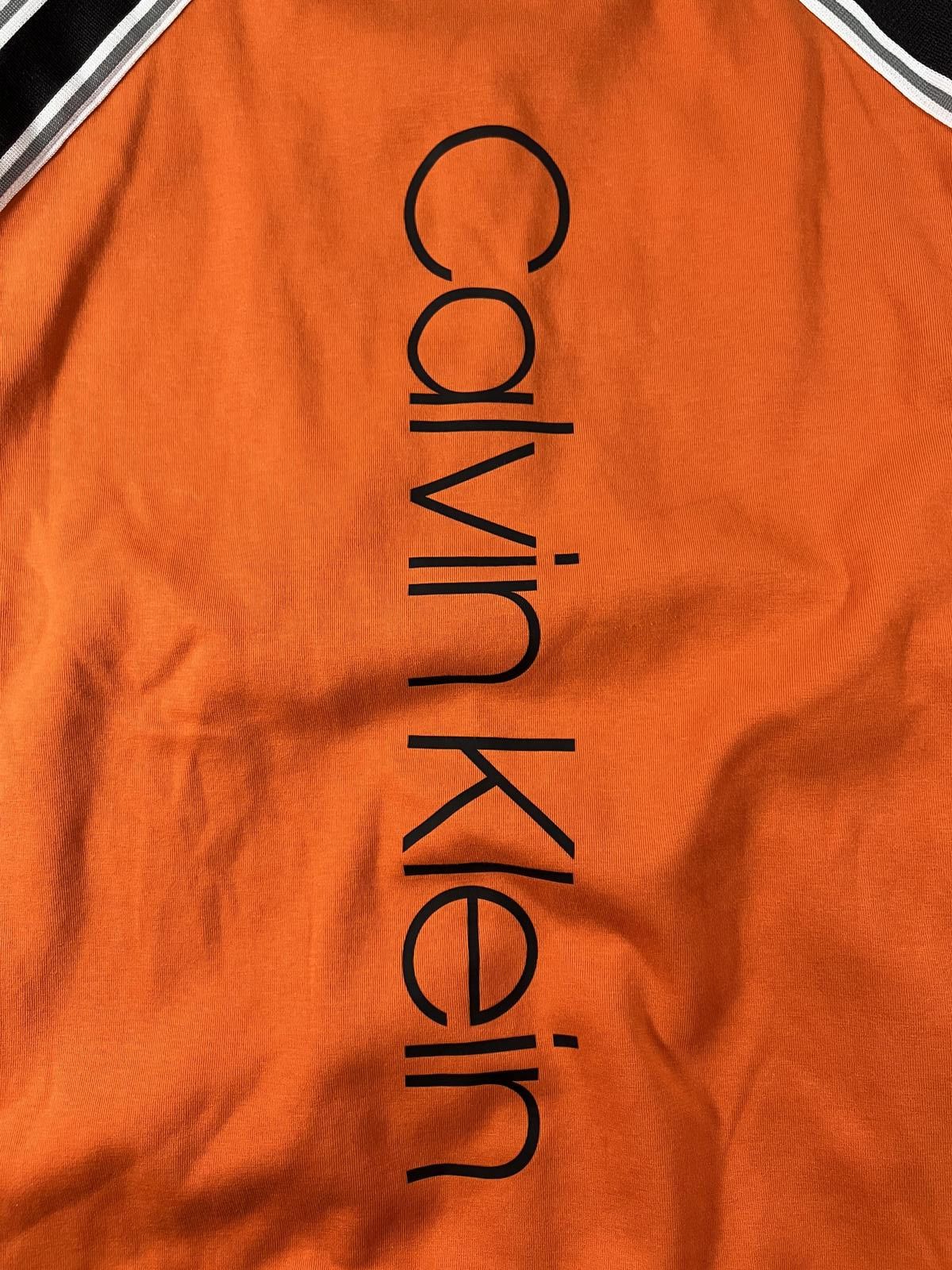 Calvin Klein Calvin Klein Men's XL Orange and Blue Zip-Up Track Jacket Size US XL / EU 56 / 4 - 7 Thumbnail