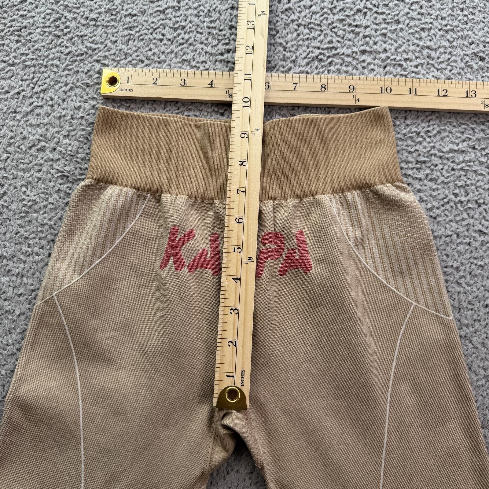Kappa Kappa Leggings Womens Small-Medium Tan Beige Athletic Y2K Size 28" / US 6 / IT 42 - 3 Thumbnail