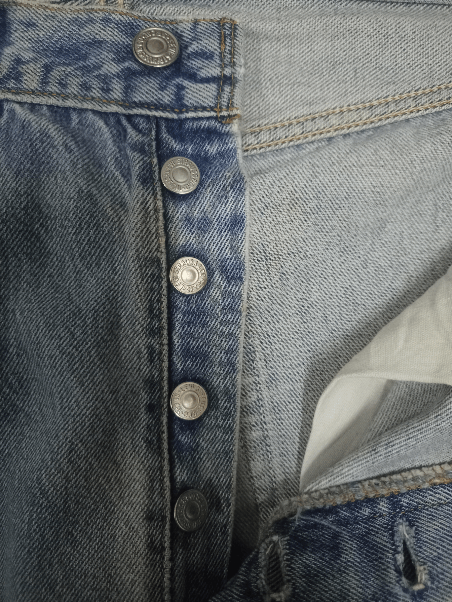 Levi's × Levi's Vintage Clothing Vintage 90s Levis 501 Stonewashed Distressed Loose Jeans Size US 30 / EU 46 - 3 Thumbnail