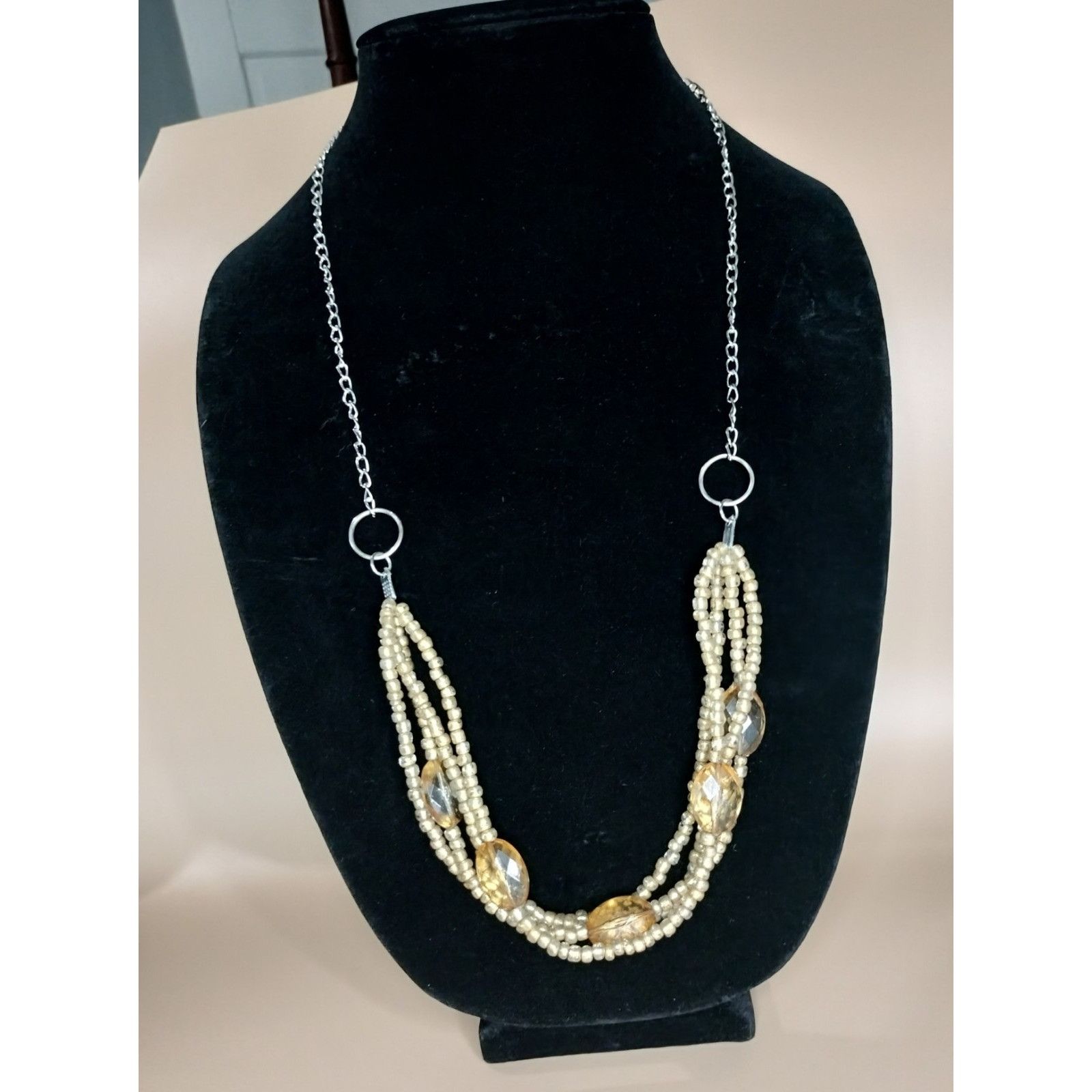 Other Cato Long Multi Strand Necklace Beaded Layered Chain Stateme Size ONE SIZE - 7 Thumbnail