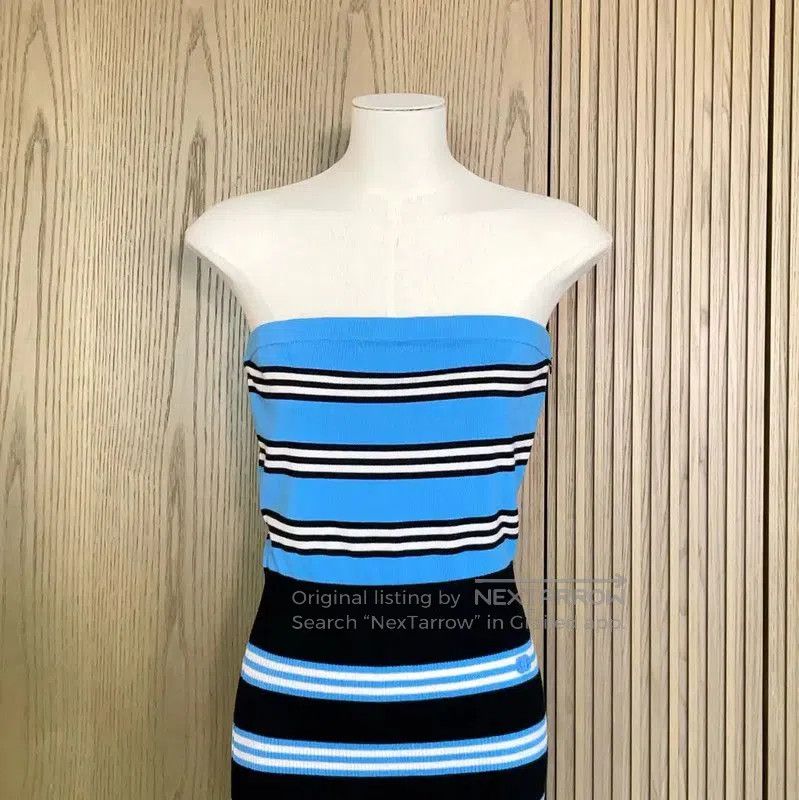 Chanel Chanel Striped Strapless Mini Dress in Multiple Colors . Size S / US 4 / IT 40 - 2 Thumbnail