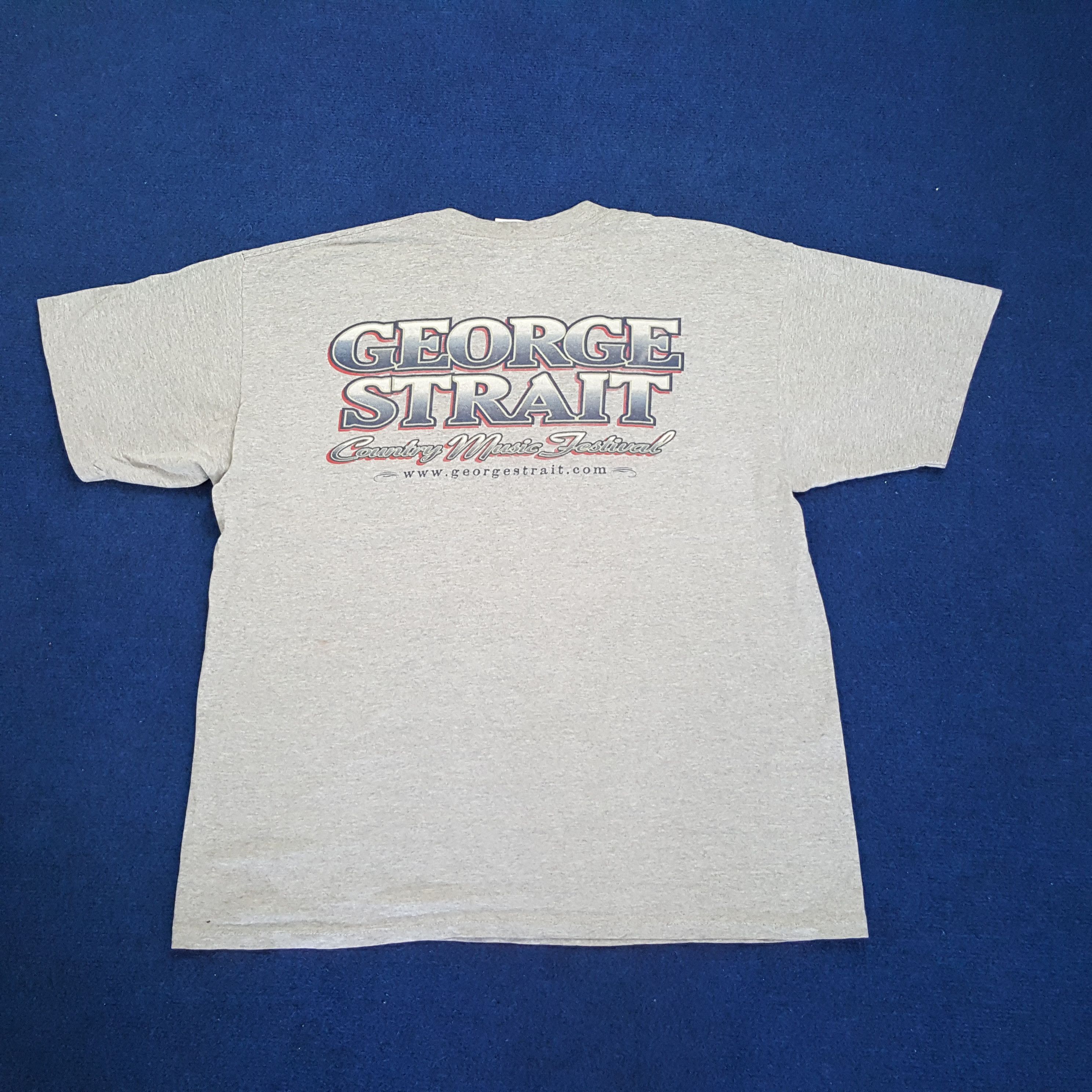 Vintage Vintage GEORGE STRAITS American Singer Music T-shirt Size US XL / EU 56 / 4 - 3 Thumbnail