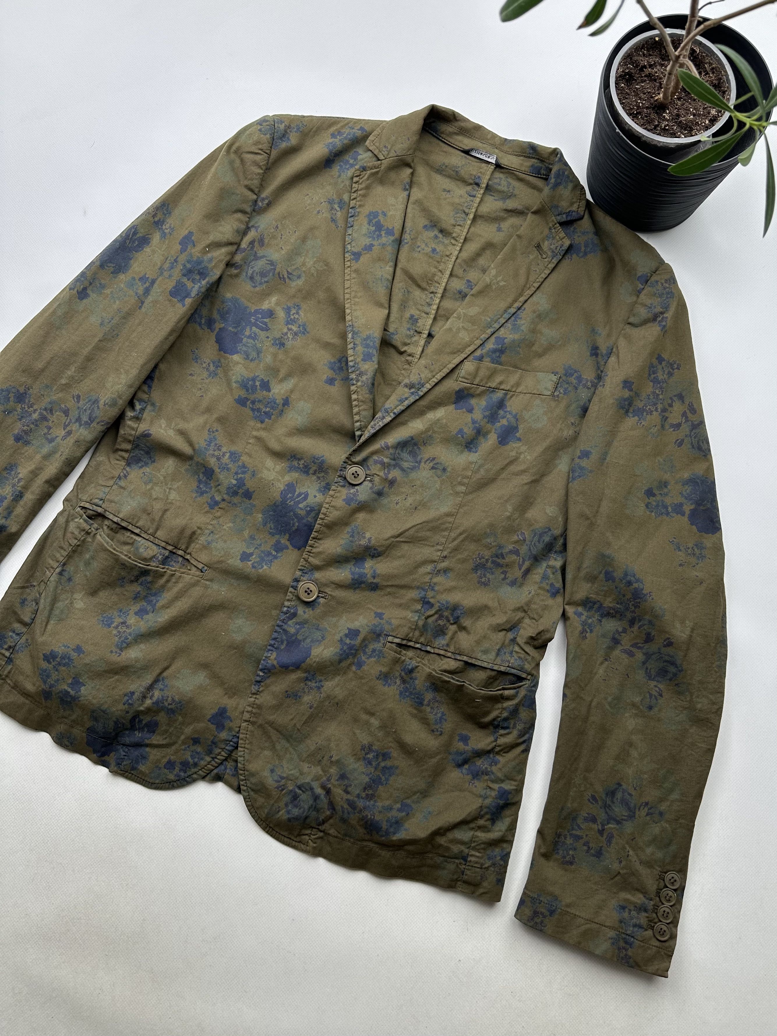 Daniele Alessandrini Daniele Alessandrini Printed Casual Blazer (227) Size 48S - 3 Thumbnail