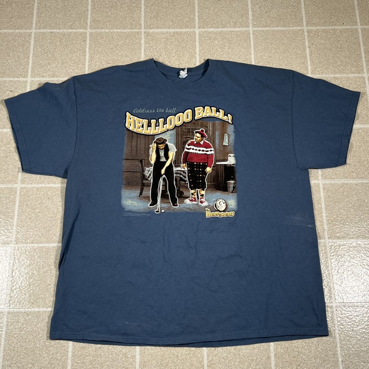 Gildan VTG 2005 THE HONEYMOONERS GOLFING T-SHIRT FUNNY HELLO BALL Size US XXL / EU 58 / 5 - 1 Thumbnail