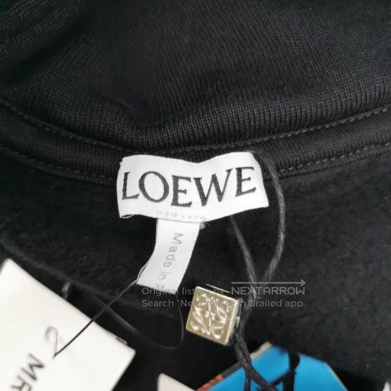 Loewe Loewe Cotton Patterned Hooded Sweatshirt Size S / US 4 / IT 40 - 5 Thumbnail