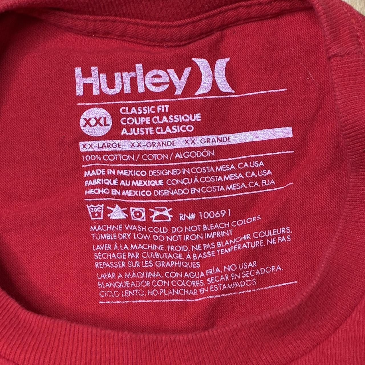 Hurley Hurley Red Y2K Surf Tee Size 2XL Size US XXL / EU 58 / 5 - 3 Thumbnail