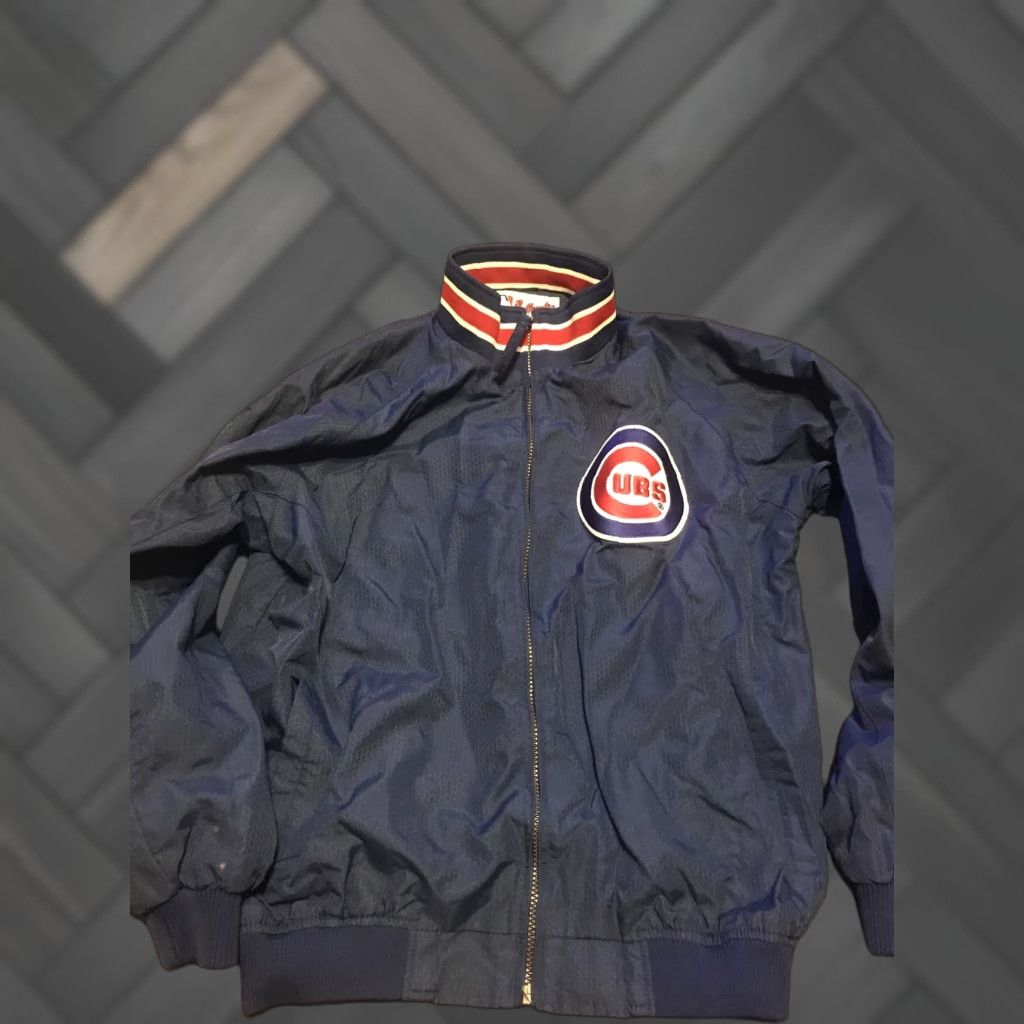 MLB Chicago Cubs Jacket Majestic Baseball Full Zip XL Men Blue Logo MLB Size US XL / EU 56 / 4 - 1 Thumbnail