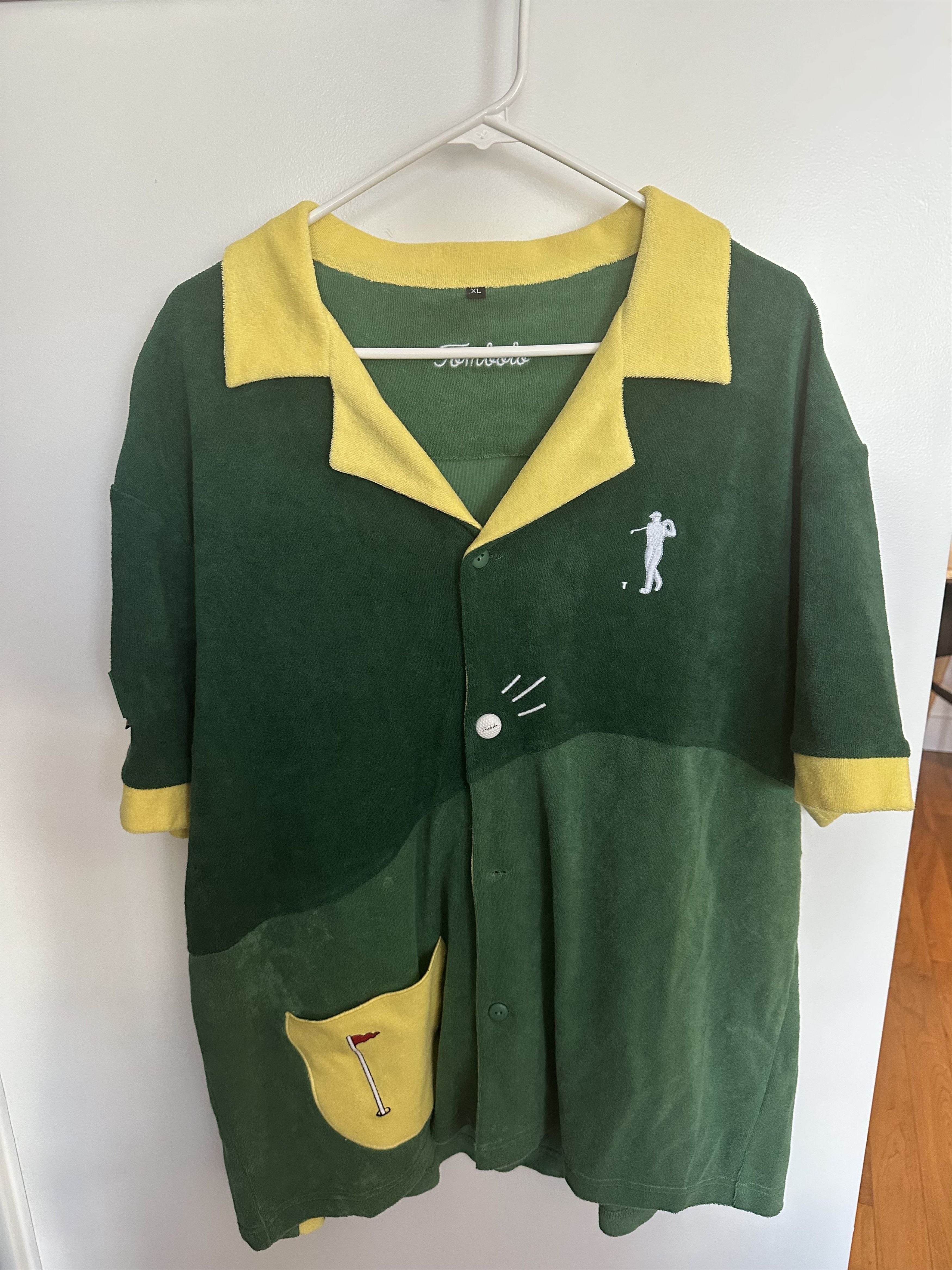 Tombolo Tombolo 'Mulligan' Golf Cabana Camp Shirt Green Size US XL / EU 56 / 4 - 1 Thumbnail