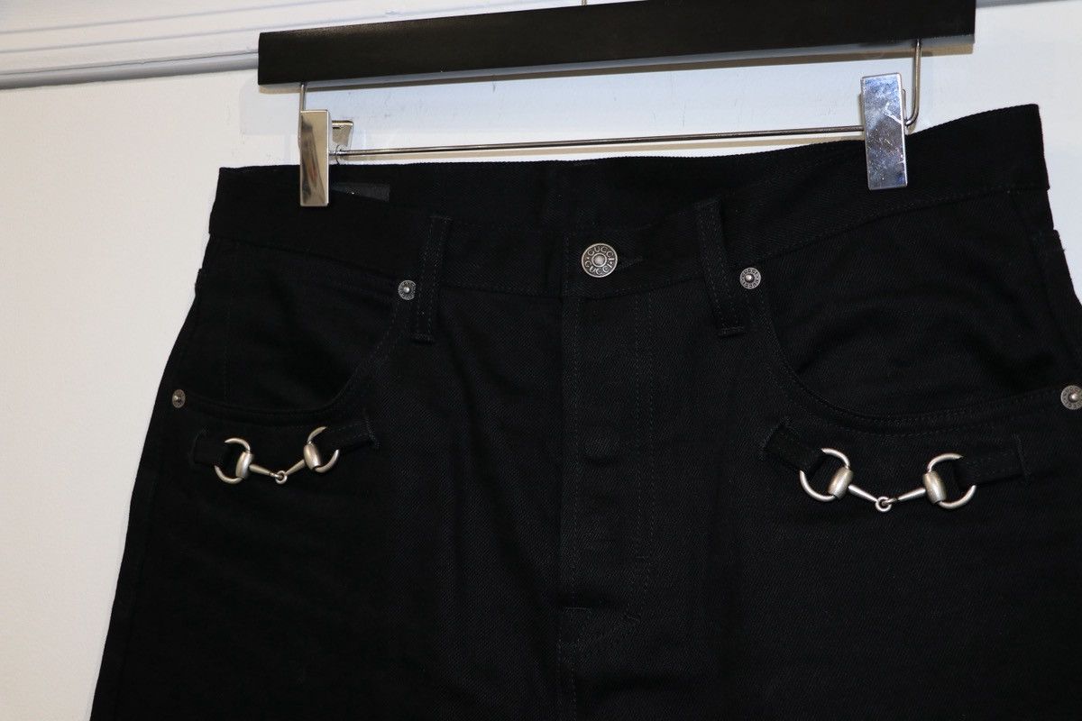 Gucci Gucci La Famigilia Horsebit Denim Cotton Jeans Size 34 Size US 34 / EU 50 - 2 Thumbnail