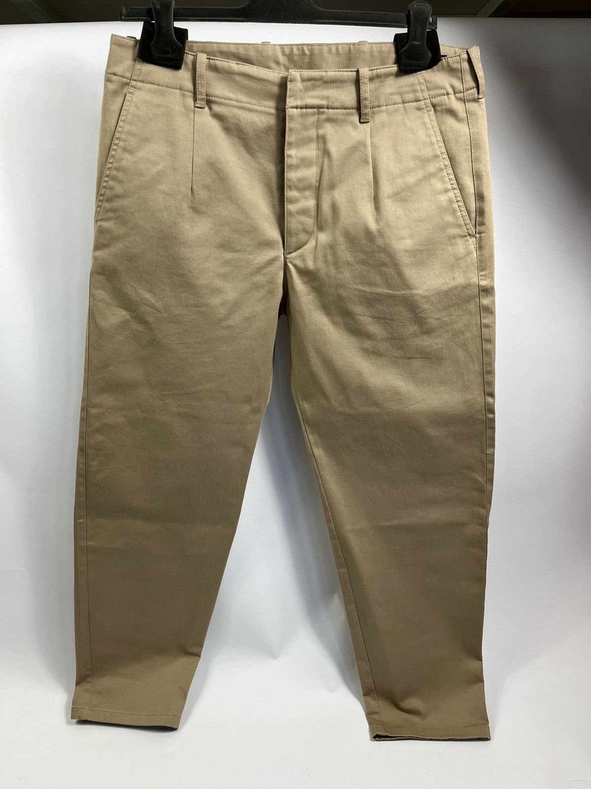 Prada Prada Beige Cotton Trousers Size US 32 / EU 48 - 2 Thumbnail