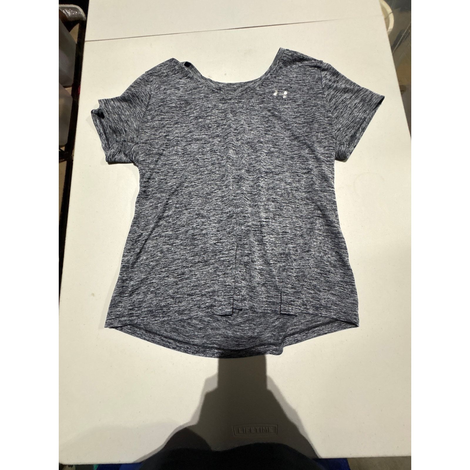 Under Armour Under Armour HeatGear Women’s XL Gray Short Sleeve Athletic Size XL / US 12-14 / IT 48-50 - 2 Thumbnail
