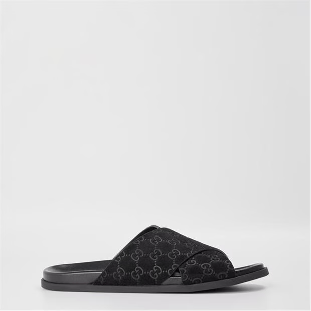 Gucci Gucci Suede Slider Sn53 Size US 10 / EU 43 - 1 Thumbnail