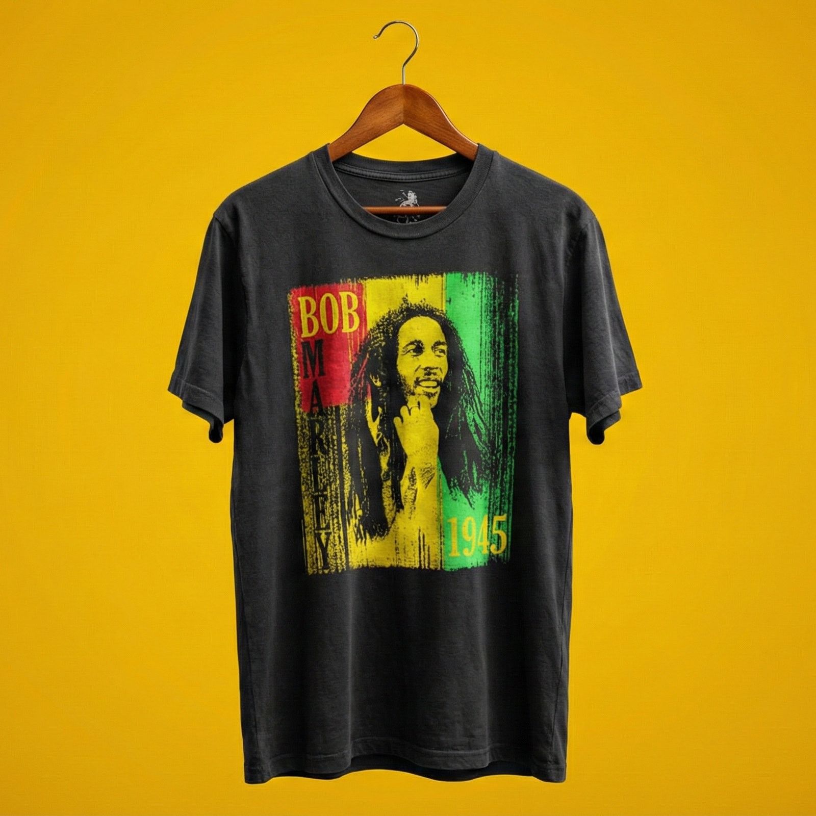 Zion Rootswear Bob Marley T-Shirt L Boxy Zion Rootswear 1945 Rasta Reggae Size US L / EU 52-54 / 3 - 1 Thumbnail