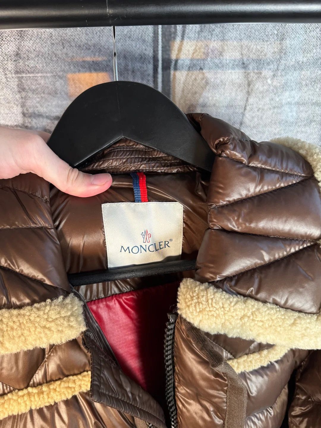 Moncler 🚭 GRAIL 🚭 CHIEF KEEF 2012 BROWN GIUBOTTO SHEARLING Size US L / EU 52-54 / 3 - 10 Thumbnail