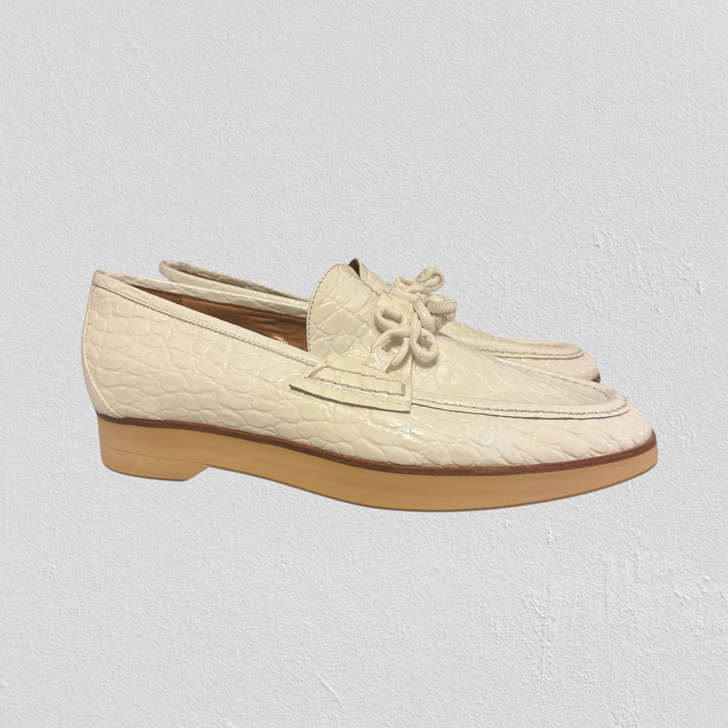 Opening Ceremony Opening ceremony croco leather white loafers size 42 Size US 9 / EU 42 - 2 Thumbnail