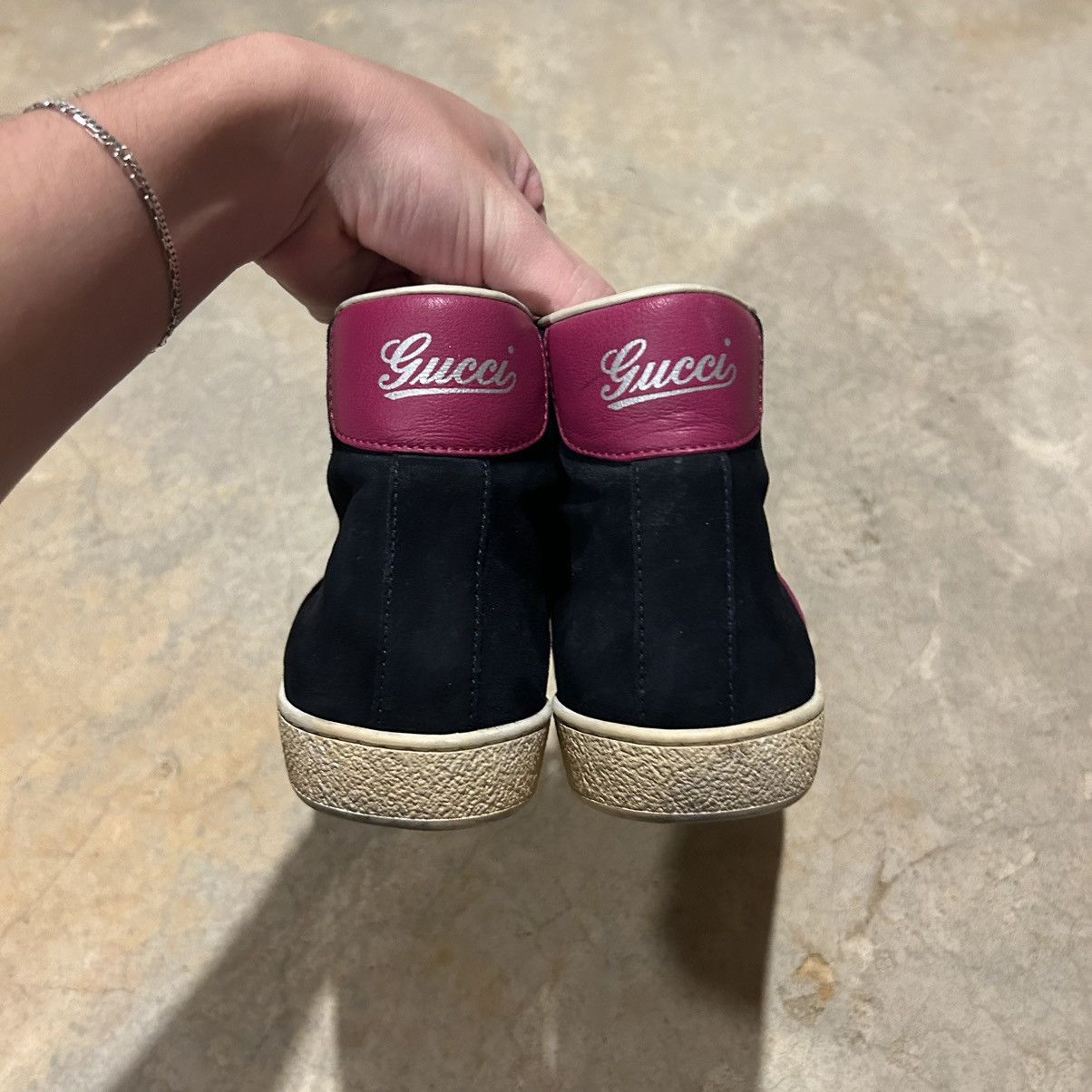 Designer × Gucci Gucci Dapper Dan Suede Web High Top Sneakers US 7 Size US 7 / EU 40 - 5 Thumbnail