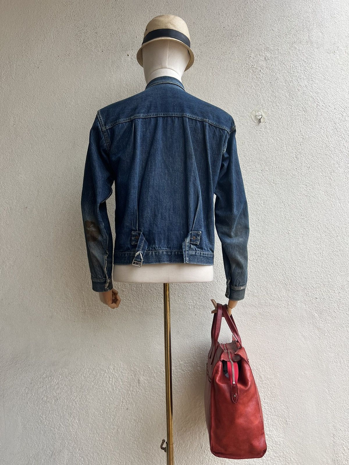 Japanese Brand Vintage PICCINO Tokyo Stains Patina Leather Bag Size ONE SIZE - 3 Thumbnail