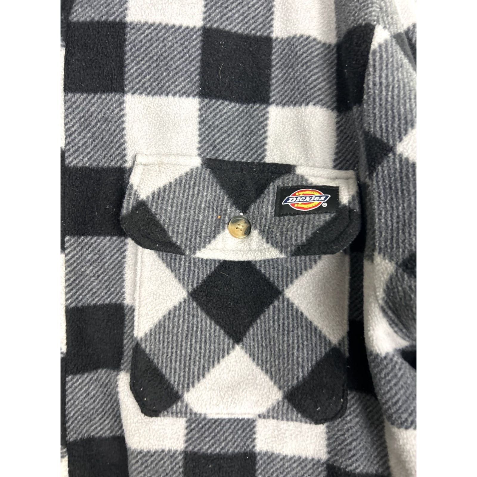 Dickies Dickies Mens XL Plaid Shacket Polyester Shell Insulated Lining Jacket Black Gray Mens XL Size US XL / EU 56 / 4 - 4 Thumbnail
