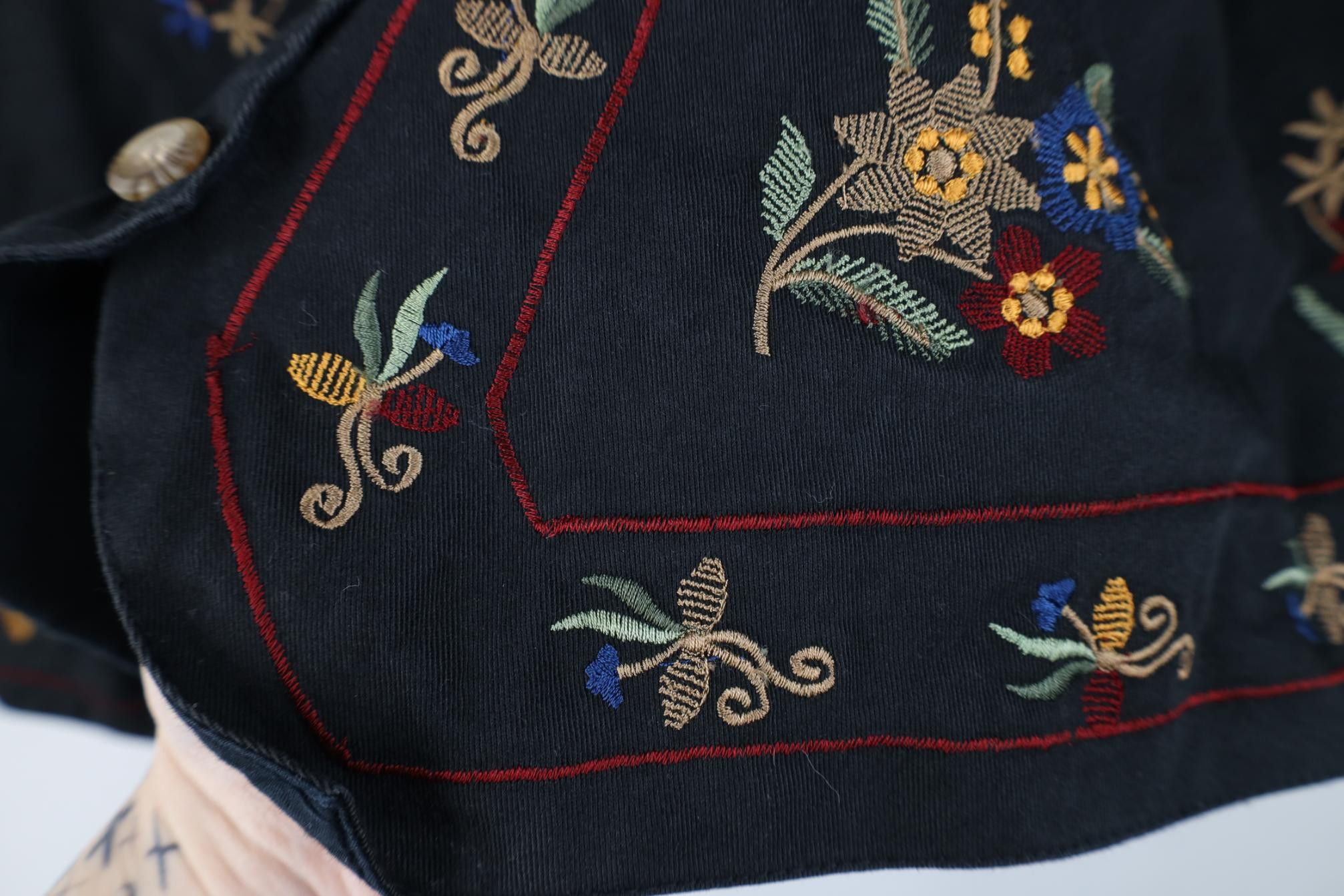 Vintage Vintage 90s Streetwear Flower Tie Back Vest Jacket Size US L / EU 52-54 / 3 - 4 Thumbnail