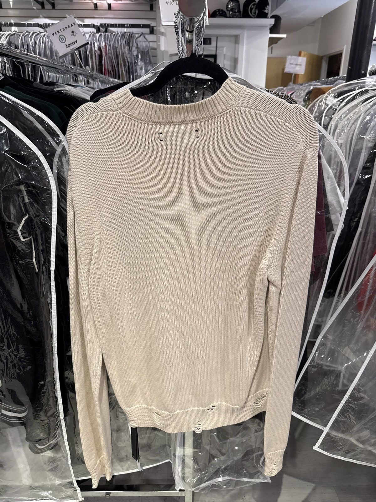 Amiri Amiri Front Logo Crewneck Cream Size US M / EU 48-50 / 2 - 2 Thumbnail