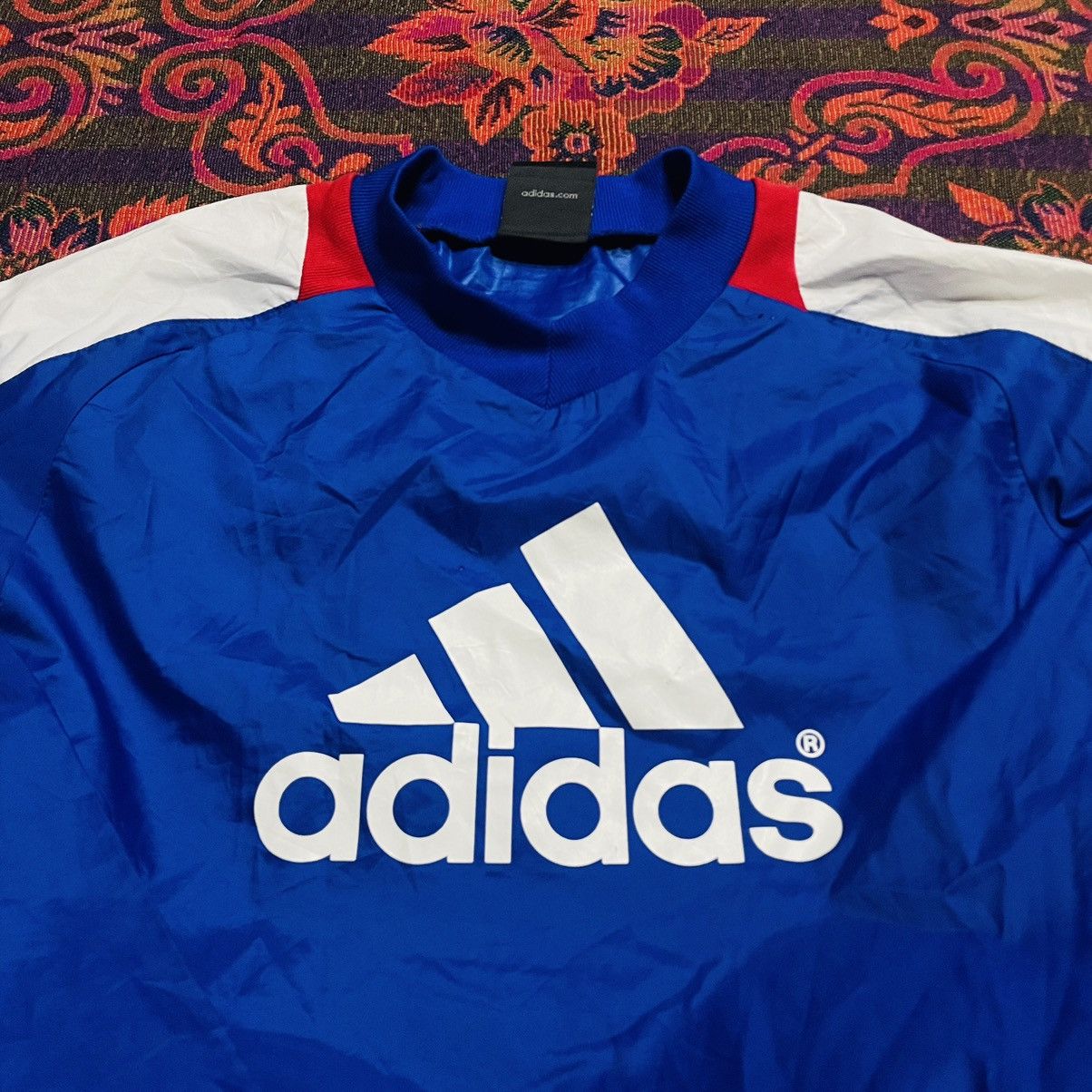 Adidas × Vintage 80's Adidas Nylon Water Proof Long Sleeve Size US L / EU 52-54 / 3 - 2 Thumbnail