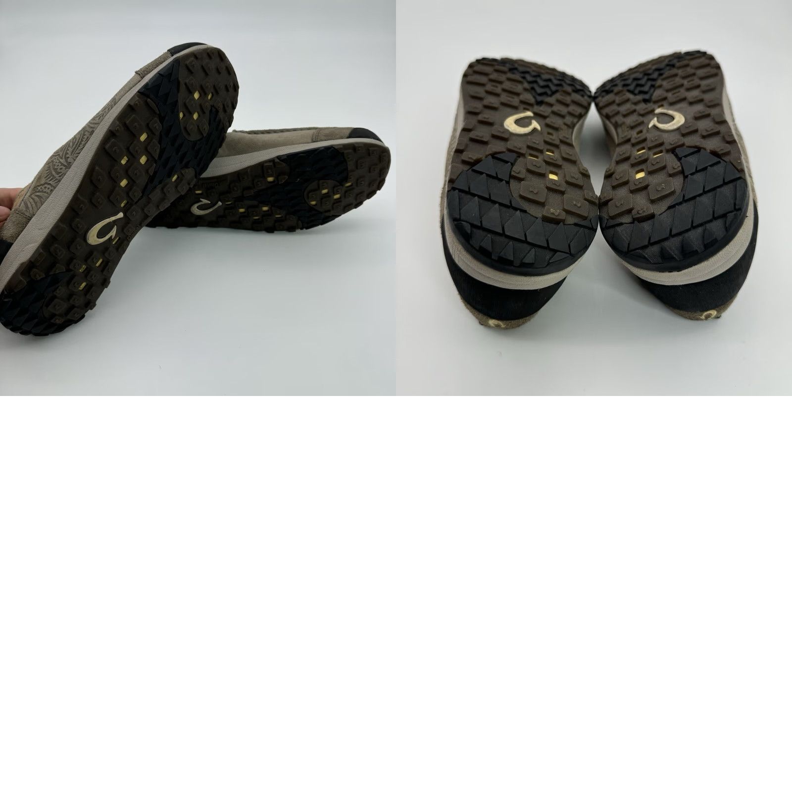 Olukai OLUKAI Kama Hele Shoes Mens US 9 Tan Grey Suede Slip On Casual Aloha Hawaii Mens Size US 9 / EU 42 - 8 Thumbnail