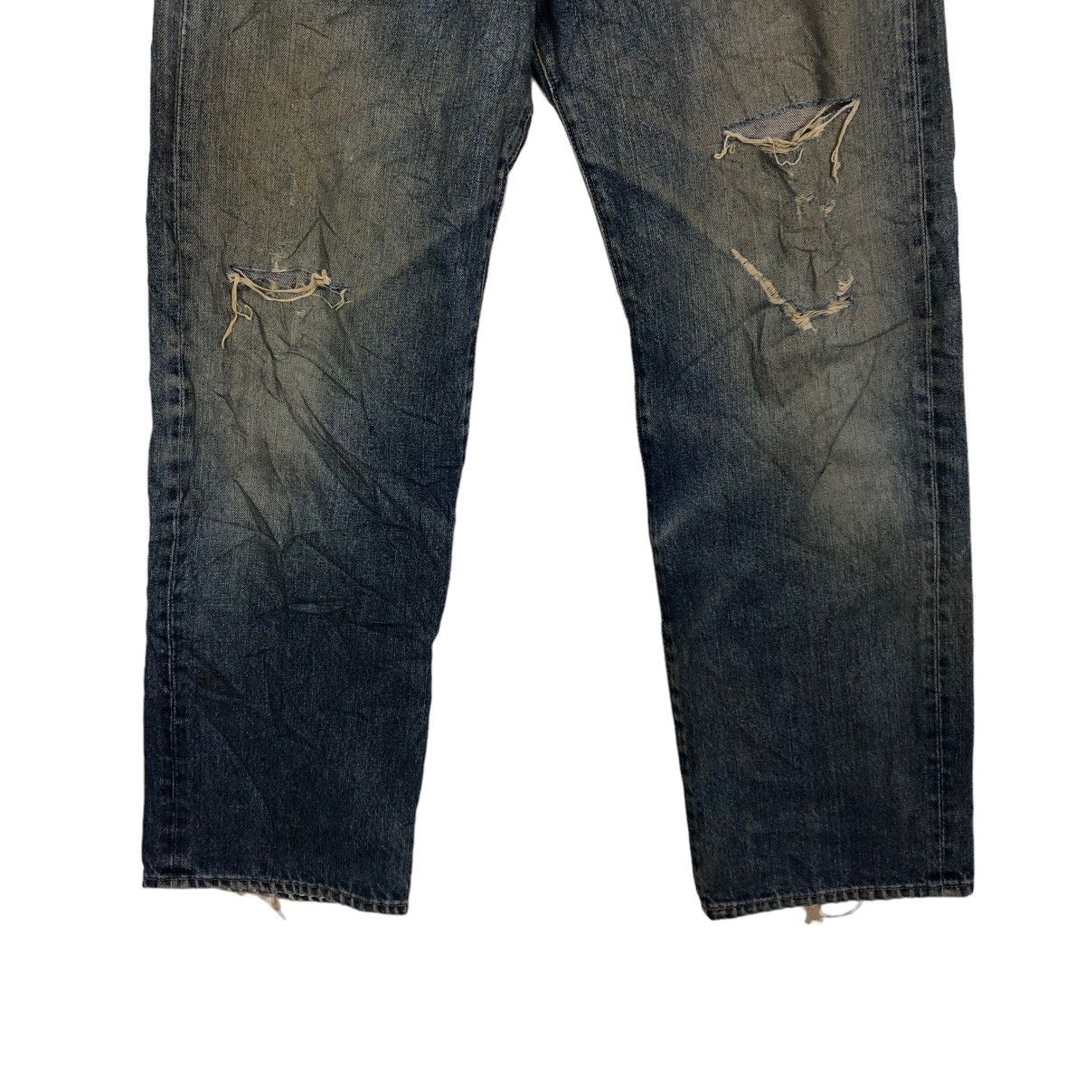 Japanese Brand 🔥90’s Rare Distressed Denim Jeans Warehouse Issey Miyake Size US 28 / EU 44 - 4 Thumbnail