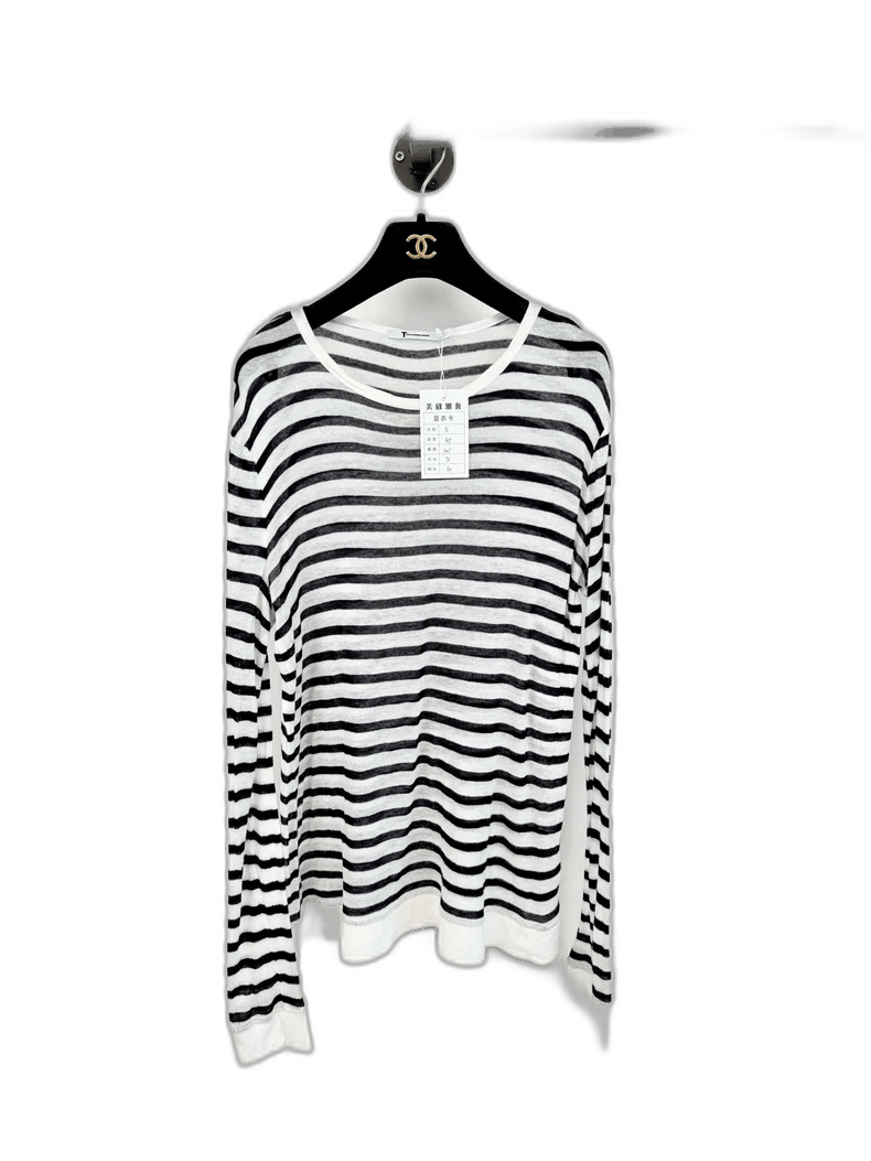 Alexander Wang Alexander Wang Striped Long Sleeve Top Size S / US 4 / IT 40 - 1 Thumbnail