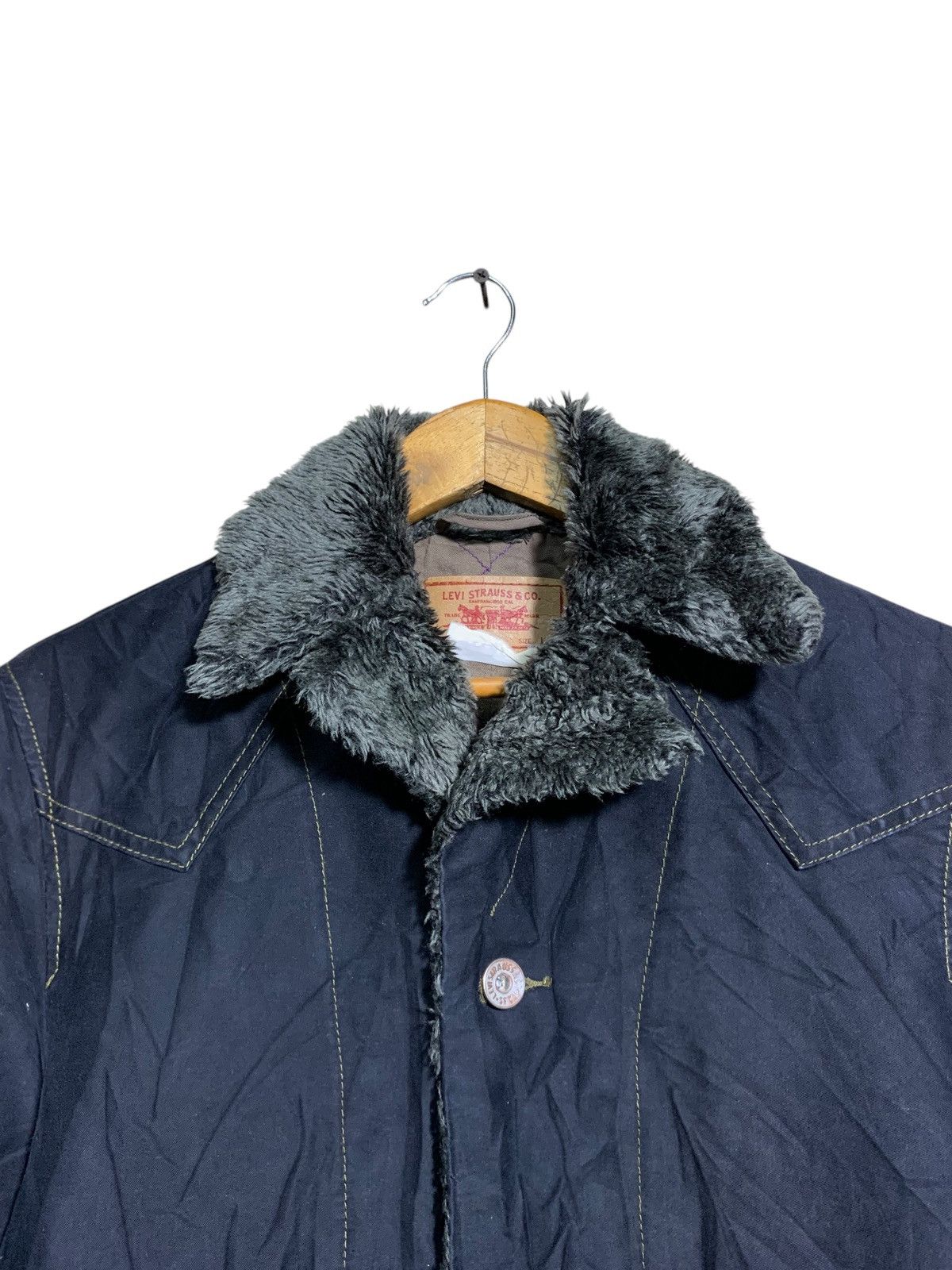 Levi's × Levi's Vintage Clothing 🔥LEVIS MINK FUR JACKETS BLACK Size US L / EU 52-54 / 3 - 4 Thumbnail