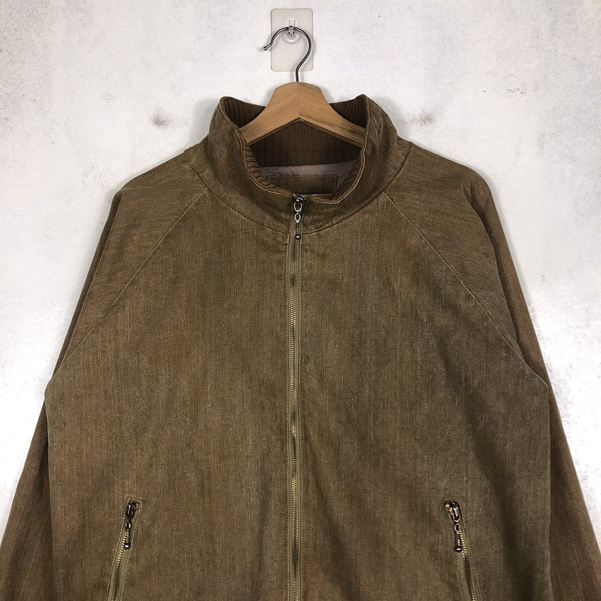 Japanese Brand 📌VINTAGE BOMBER JACKET BIKER HIGH COLLAR LENS CONCAVE Size US M / EU 48-50 / 2 - 5 Thumbnail