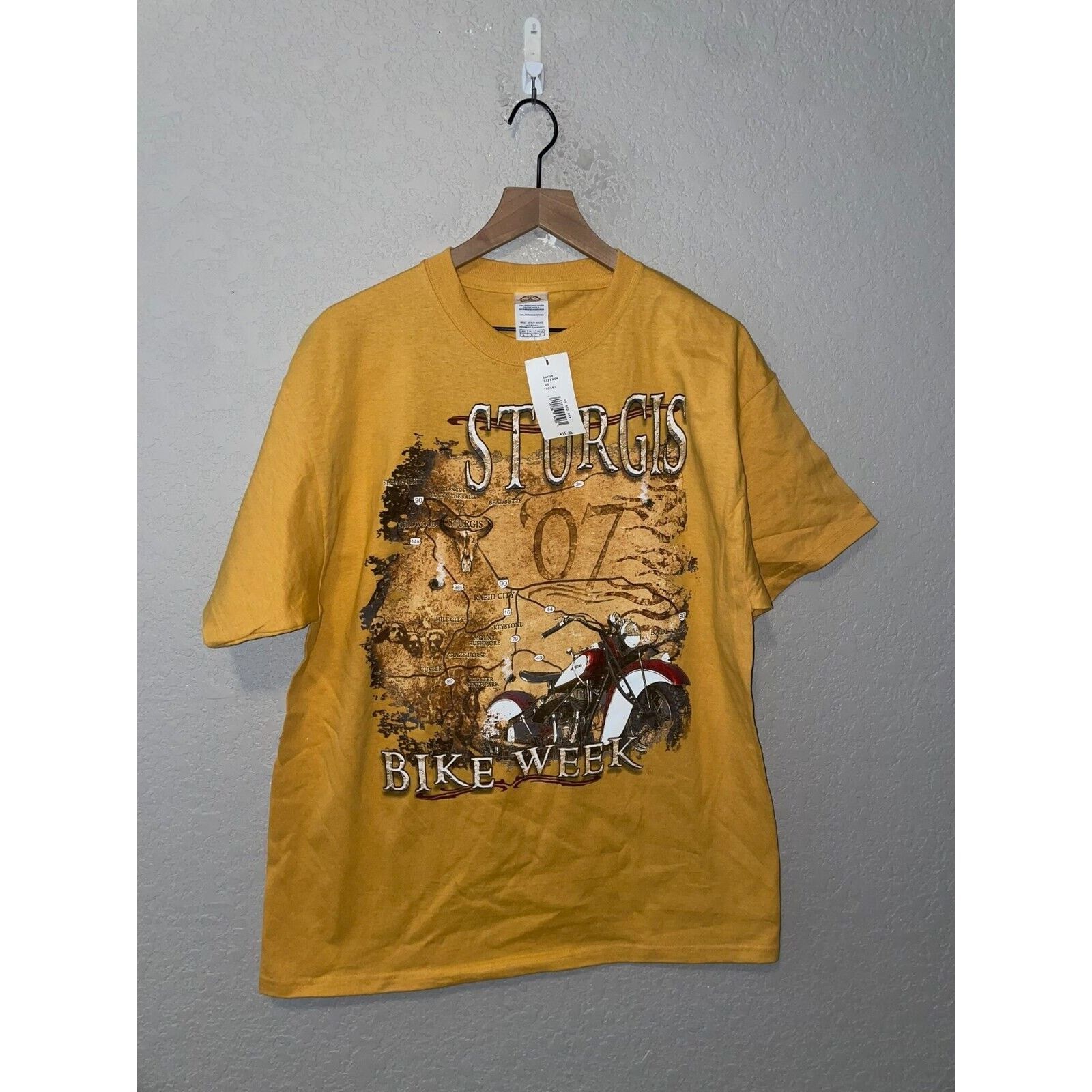 Vintage Vintage Sturgis Bike Week Shirt Motorcycle Map Tee L Large Size US L / EU 52-54 / 3 - 1 Thumbnail