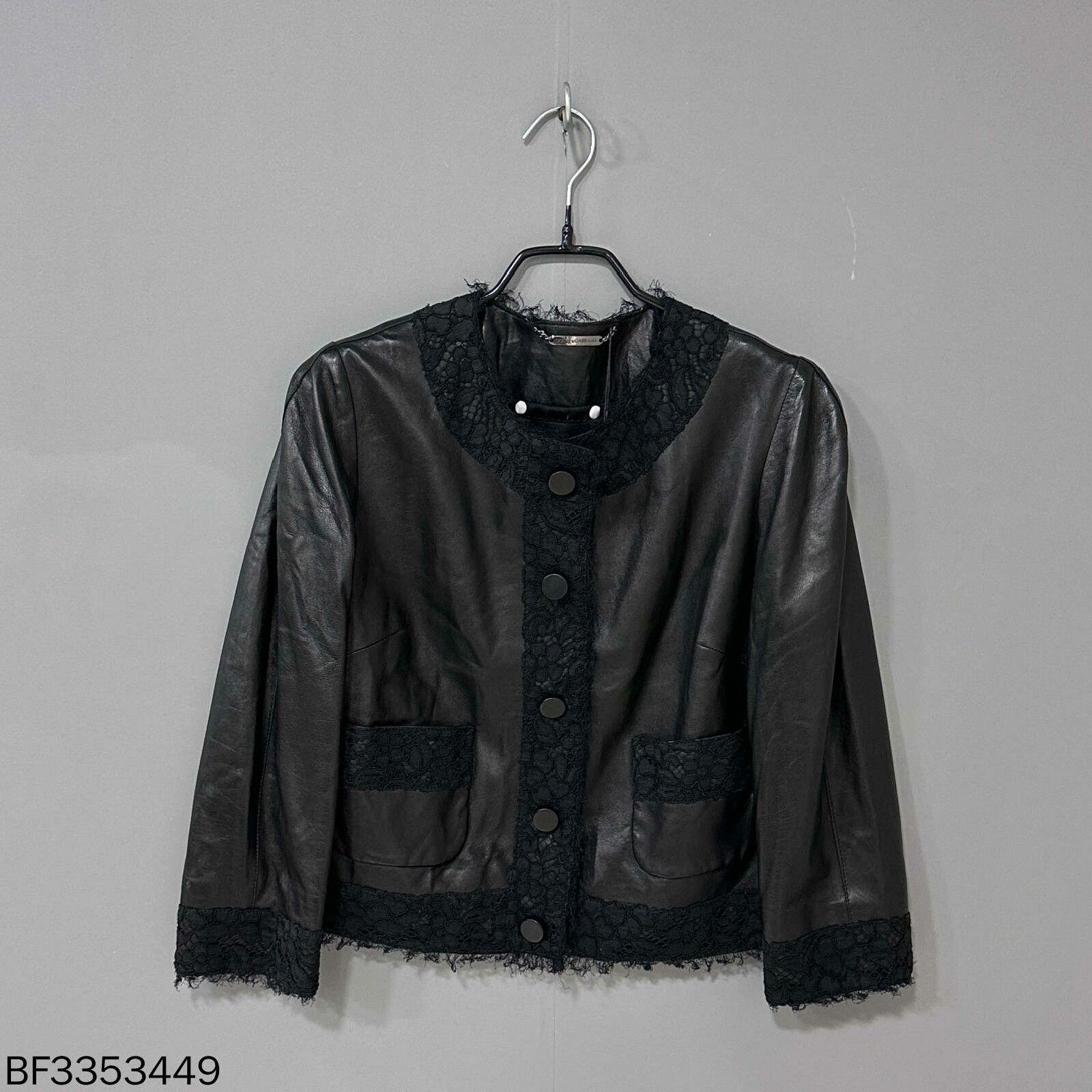 Dolce & Gabbana Dolce & Gabbana Lace Leather Jacket Size S / US 4 / IT 40 - 1 Thumbnail