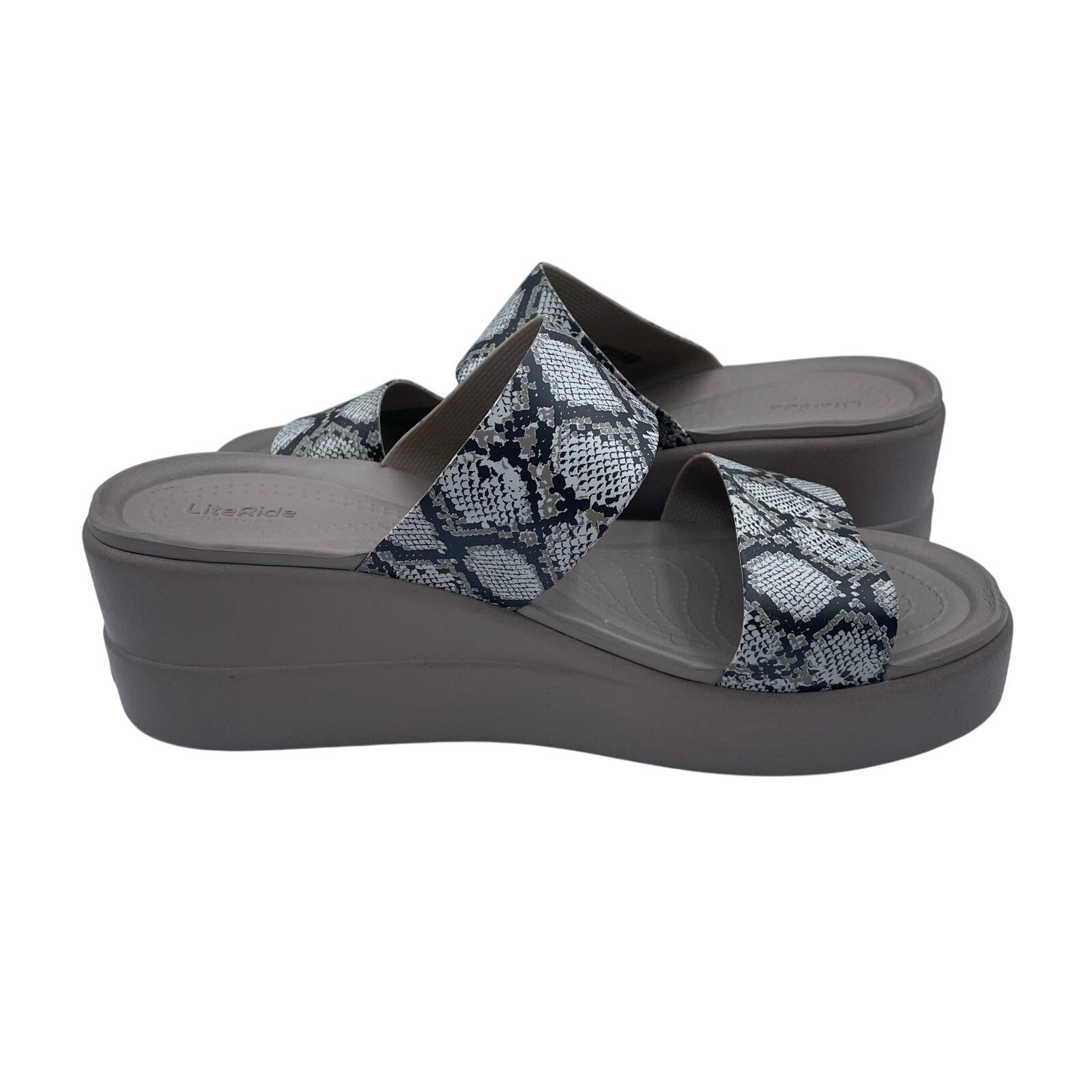 Crocs Crocs Lite Ride Brooklyn Mid Snake Skin Sandals Womens 11 Size US 11 / IT 41 - 5 Thumbnail