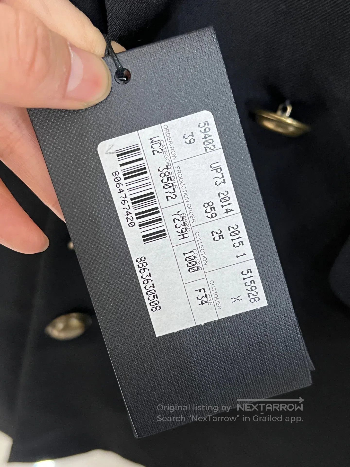 Saint Laurent Paris Saint Laurent Paris Gold Button Blazer| Size 34S - 3 Thumbnail