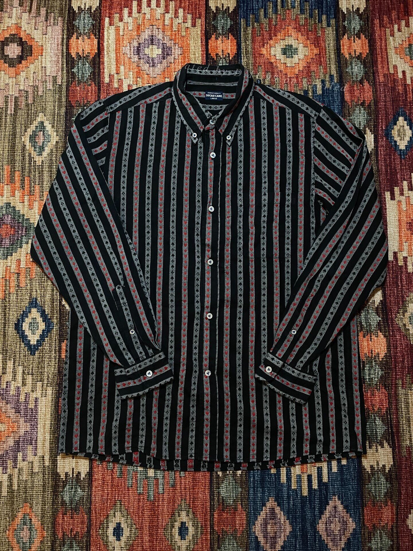 Sugar Cane Sugar Cane Embroidered Jacquard Gambler Shirt Size US M / EU 48-50 / 2 - 1 Thumbnail