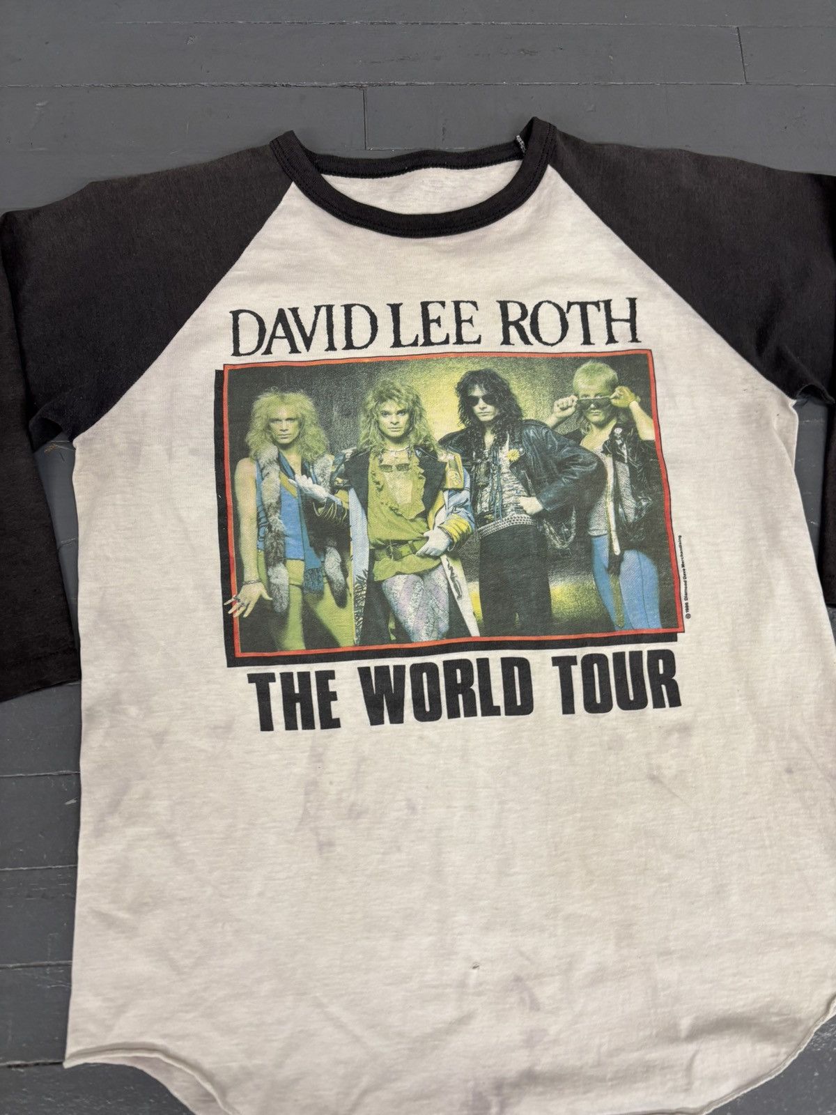 Band Tees × Vintage Vintage 1986 David Lee Roth World Tour tee Size US L / EU 52-54 / 3 - 3 Thumbnail
