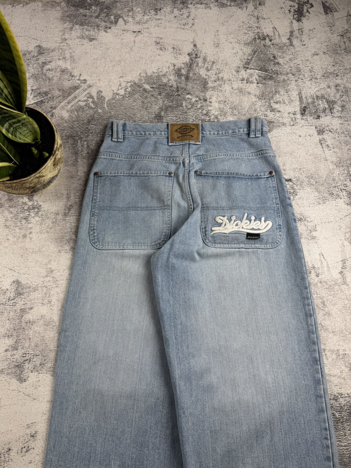Dickies DICKIES BIG DADDY VINTAGE DENIM RAP HIP HOP BAGGY SKATE DISTRESSED JEANS PANTS Size US 32 / EU 48 - 5 Thumbnail