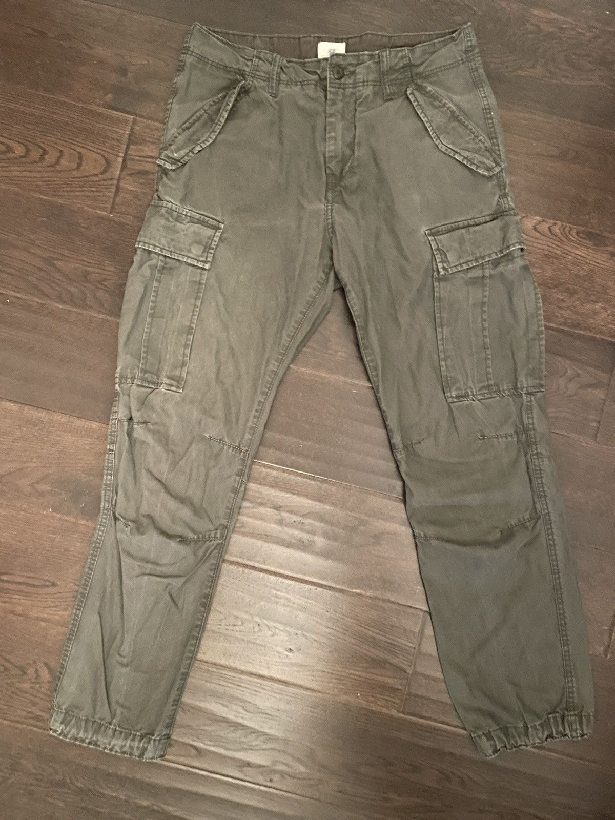 Vintage Vintage Straight Leg Olive Green Cargo Pants Size US 30 / EU 46 - 1 Thumbnail