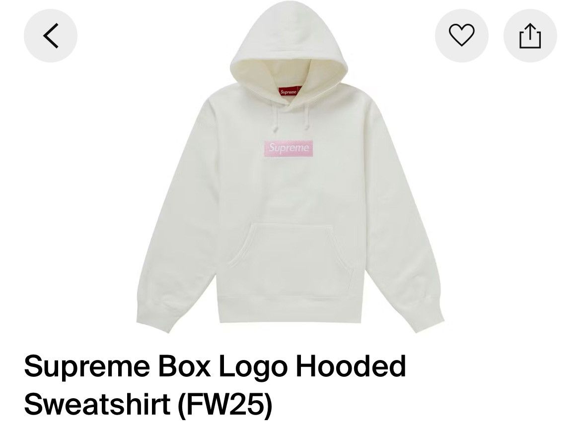 Supreme Supreme Box Logo Hooded Sweatshirt (FW25) Size US M / EU 48-50 / 2 - 1 Preview
