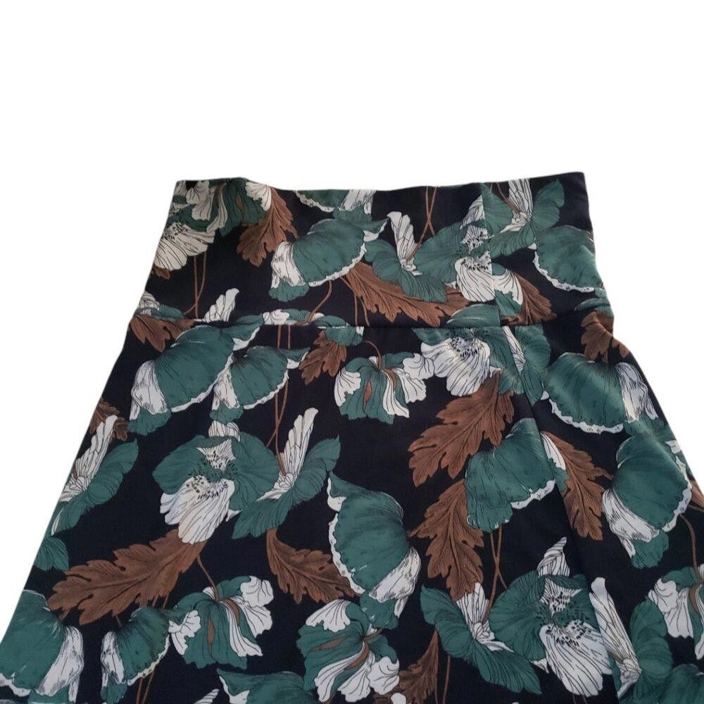 Designer CT1781 Urban Coco High Waist Green & Brown Maxi Skirt XL Size 40" / US 18 - 2 Thumbnail
