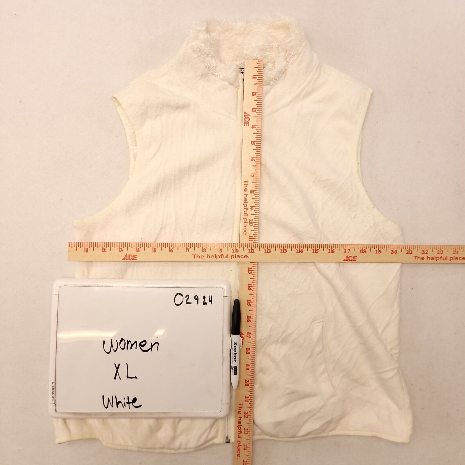 Croft & Barrow Croft & Barrow Sleeveless Jacket Vest Womens Size XL White Size XL / US 12-14 / IT 48-50 - 6 Thumbnail