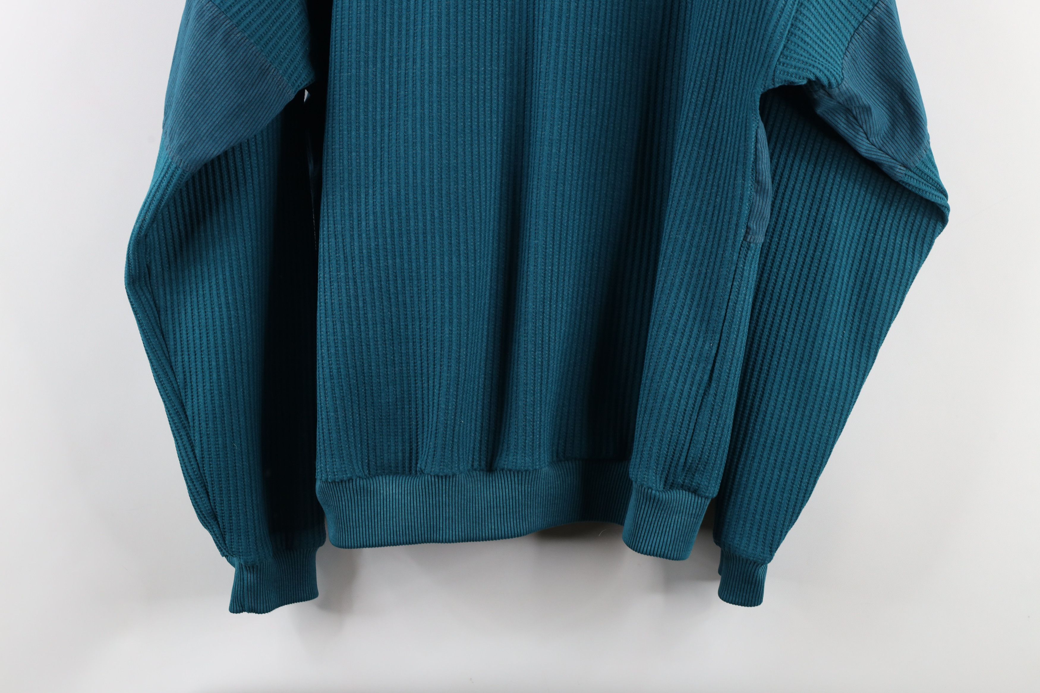 Vintage Vintage 90s Streetwear Ribbed Knit Pullover Polo Shirt Size US M / EU 48-50 / 2 - 8 Thumbnail