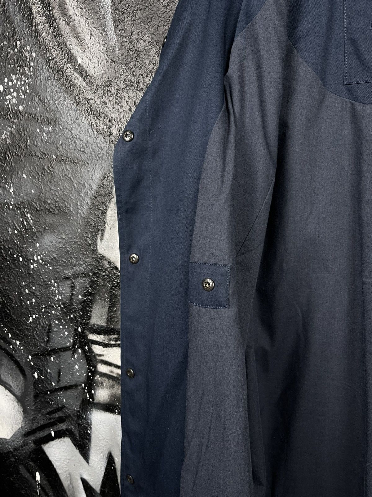 Lacoste Vintage Lacoste Dark Blue Casual Luxury Trench Coat Women’s Size L / US 10 / IT 46 - 15 Thumbnail