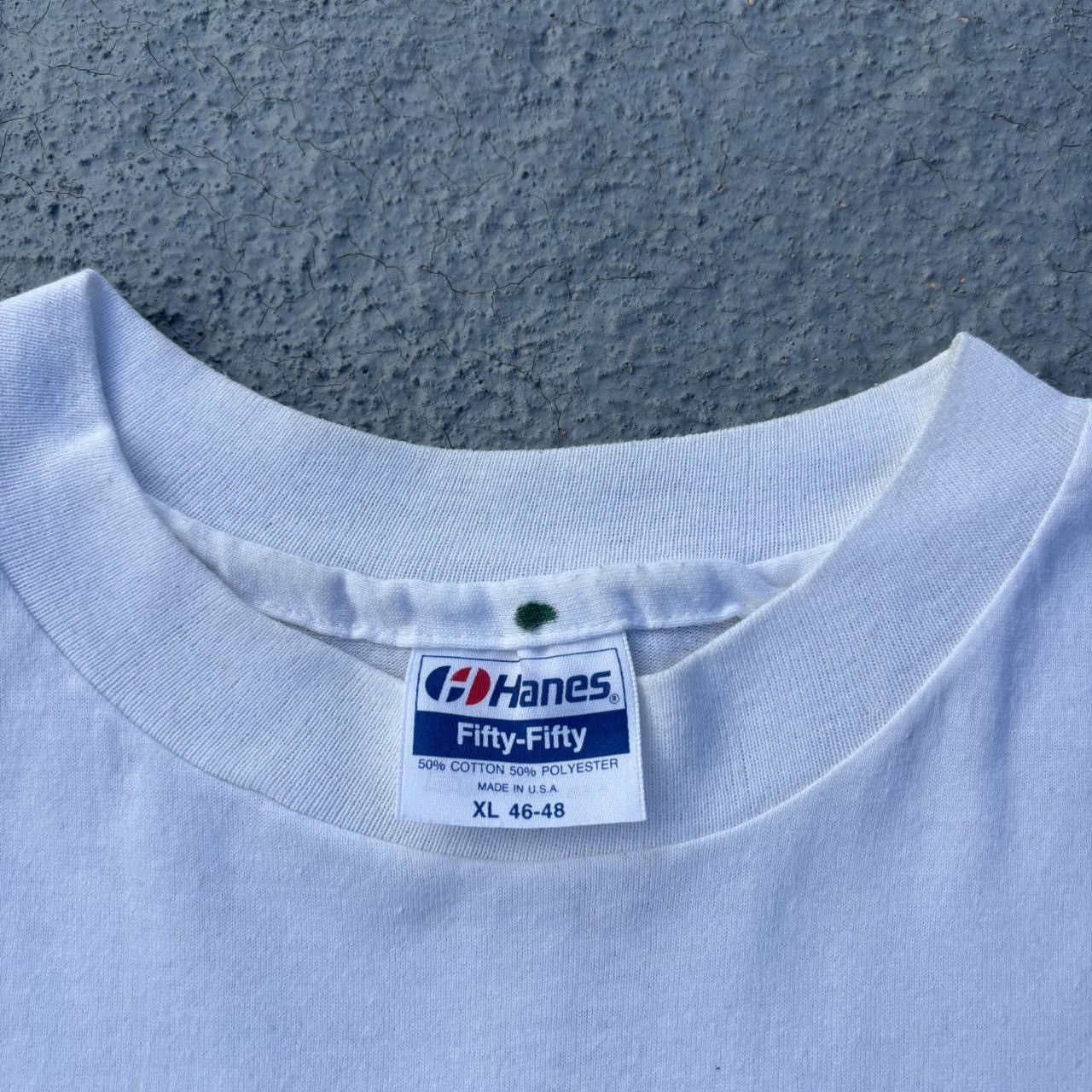 Hanes Vintage 90s Bird and Cross Christian Church T-Shirt Size US XL / EU 56 / 4 - 3 Thumbnail
