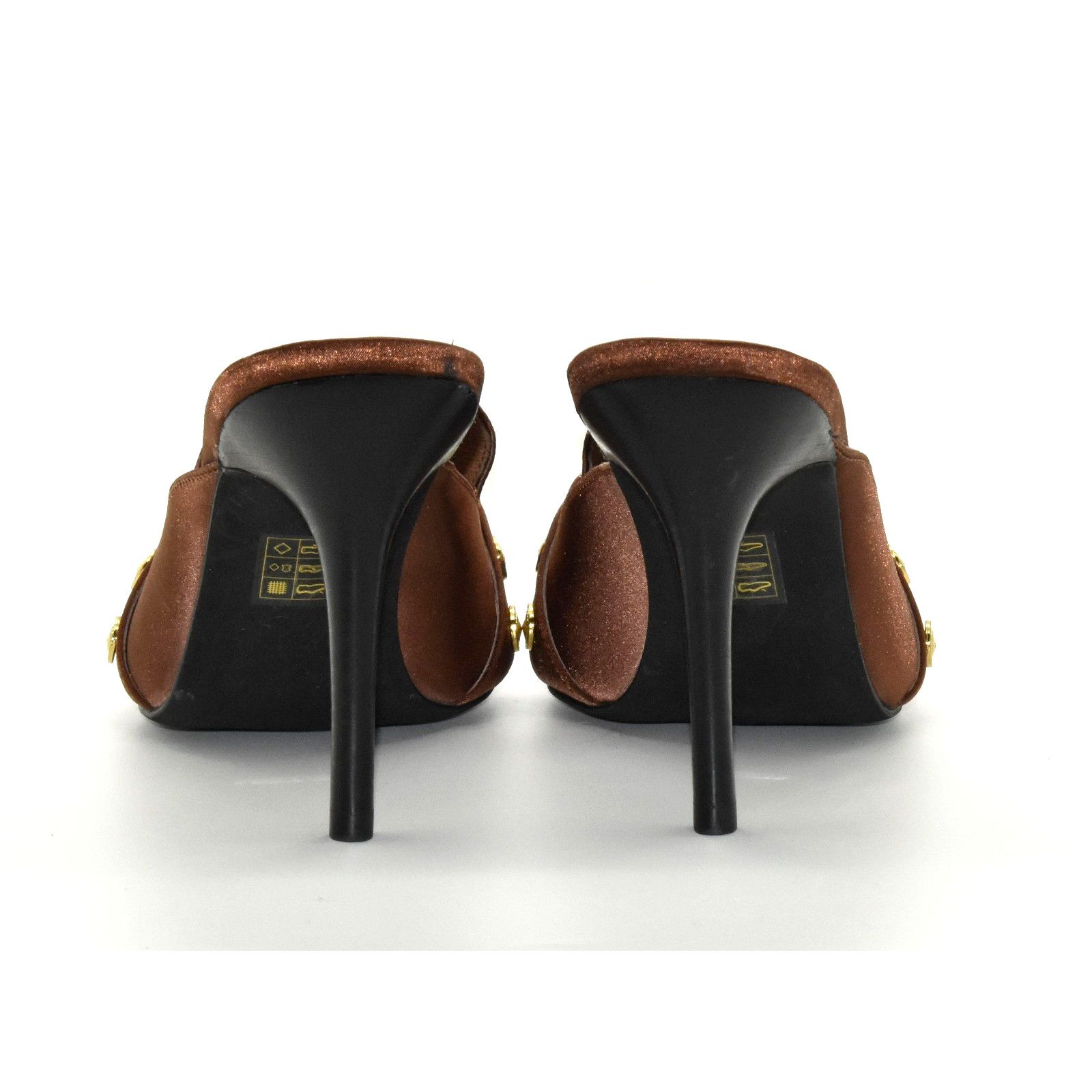 Jeffrey Campbell NEW JEFFREY CAMPBELL Liona Medallion Mule Heels Shoes Sz 9.5 Size US 9.5 / IT 39.5 - 4 Thumbnail