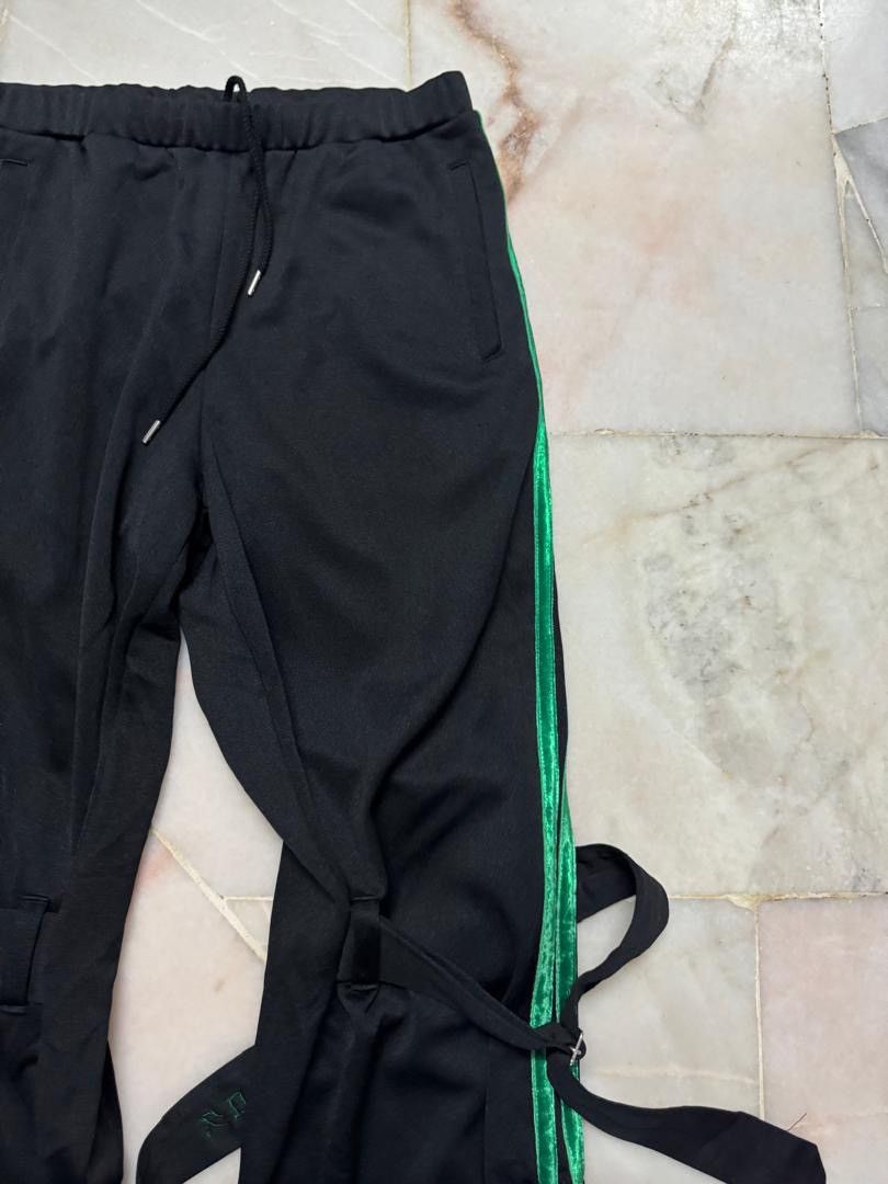 Needles RARE 90s GROWING PAINS STRAP FLARE TRACK PANTS MADE IN JAPAN Size US 29 - 4 Thumbnail